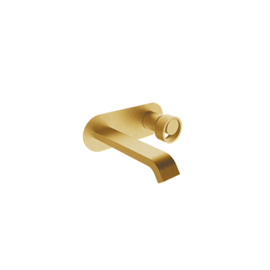 Armando Vicario Halo 515045-201 Σετ Μίκτης & Στόμιο Εντοιχισμού Νιπτήρα 1 Εξόδου Gold Brushed