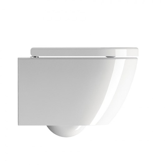 GSI Pura Swirl 881600C Πορσελάνινη Λεκάνη Κρεμαστή 50cm με κάλυμμα βακελίτη Soft Close αποσπώμενο