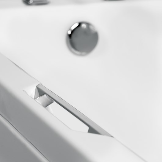 Carron Bathrooms Quantum Integra Carronite 465ACH Μπανιέρα Ακρυλική με Υδρομασάζ 180x80cm